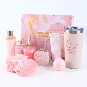 Kit Presente Romantic Crown 4 Peças – SPA Feminino com Sais, Sabonete, Vela e Bola de Banho - Imagem 7