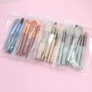 Kit de Pincéis de Maquiagem 8 Peças Dafushop – Cerdas Macias e Alta Qualidade - Imagem 2