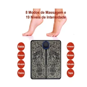 Tapete Massageador para os Pés – 8 Modos, 19 Níveis de Intensidade, EMS Inteligente - Imagem 5