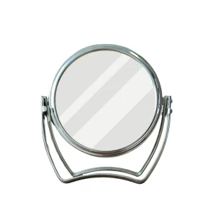 Espelho de Mão Redondo Dupla Face com Zoom 3x – Portátil, Elegante e Funcional - Imagem 2