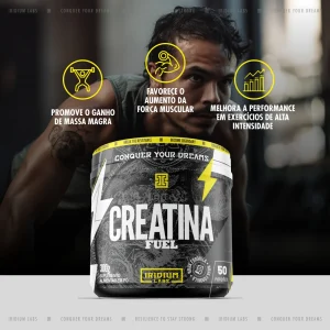 Creatine Fuel – Suplemento de Creatina com Maltodextrina, 3g por Dose, Performance e Hipertrofia - Imagem 2