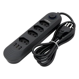 Extensão Elétrica COIBEU com 4 Tomadas e 3 USB – 2m, 2500W, Bivolt - Imagem 8