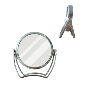 Espelho de Mão Redondo Dupla Face com Zoom 3x – Portátil, Elegante e Funcional - Imagem 1