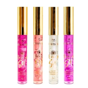 Kit com 4 Lip Oil Gloss Hidratantes Sun Rays Mia Make – Brilho e Hidratação para os Lábios - Imagem 1