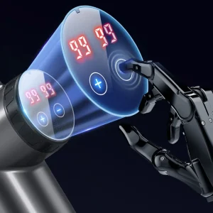 Massageador Gun Profissional 6608 – 99 Níveis, 8 Cabeçotes, Relaxamento Muscular Profundo, LCD - Imagem 4